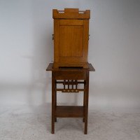 W Mf. a Stunning Rare Cutlery Service for 12 Persons in Original Stylised Secessionist Oak Cabinet - Thumbnail 4