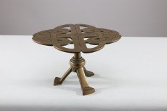 Margaret Gilmour (attributed). a Good Glasgow School Brass Trivet with Celtic Details - Thumbnail 2