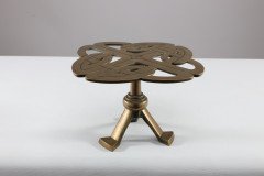 Margaret Gilmour (attributed). a Good Glasgow School Brass Trivet with Celtic Details - Thumbnail 3