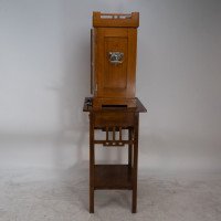 W Mf. a Stunning Rare Cutlery Service for 12 Persons in Original Stylised Secessionist Oak Cabinet - Thumbnail 6
