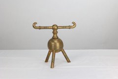 Dr Christopher Dresser for Benham and Froud. a Pair of Brass Fire Dogs - Thumbnail 10