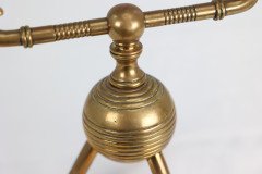 Christopher Dresser for Benham & Froud – Aesthetic Movement Brass Fire Dogs - Thumbnail 11