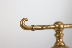 Dr Christopher Dresser for Benham and Froud. a Pair of Brass Fire Dogs - Thumbnail 14