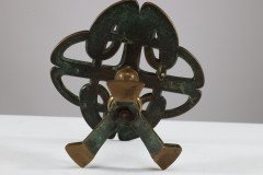 Margaret Gilmour, attributed. A Good Glasgow School Brass Trivet with Celtic Details - Thumbnail 9