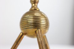 Dr Christopher Dresser for Benham and Froud. a Pair of Brass Fire Dogs - Thumbnail 15