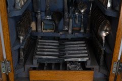 W Mf. a Stunning Rare Cutlery Service for 12 Persons in Original Stylised Secessionist Oak Cabinet - Thumbnail 16