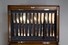 W Mf. a Stunning Rare Cutlery Service for 12 Persons in Original Stylised Secessionist Oak Cabinet - Thumbnail 21