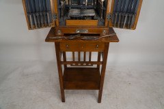 W Mf. a Stunning Rare Cutlery Service for 12 Persons in Original Stylised Secessionist Oak Cabinet - Thumbnail 24