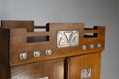 W Mf. a Stunning Rare Cutlery Service for 12 Persons in Original Stylised Secessionist Oak Cabinet - Thumbnail 27