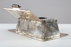 Arthur J. Seward – Arts and Crafts Hammered Electro-Plated Double Inkstand - Thumbnail 8