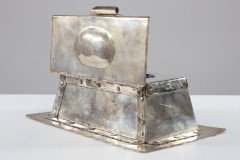 Arthur J. Seward – Arts and Crafts Hammered Electro-Plated Double Inkstand - Thumbnail 9