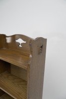 Liberty and Co. a Slim Arts and Crafts Oak Bookcase with Stylized Floral Cut-outs - Thumbnail 4