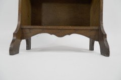 Liberty and Co. a Slim Arts and Crafts Oak Bookcase with Stylized Floral Cut-outs - Thumbnail 7