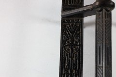 Dr C Dresser, Made by Kenrick & Sons. a Pair of Arts & Crafts Aesthetic Cast Iron Door Handles - Thumbnail 5