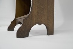 Liberty and Co. a Slim Arts and Crafts Oak Bookcase with Stylized Floral Cut-outs - Thumbnail 8