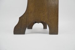 Liberty and Co. a Slim Arts and Crafts Oak Bookcase with Stylized Floral Cut-outs - Thumbnail 9