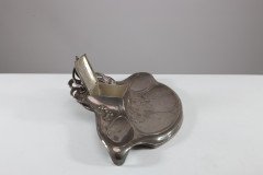 W Mf. Secessionist Art Nouveau Pewter Inkstand of Rectangular Organic Flowing Form - Thumbnail 3