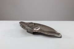 W Mf. Secessionist Art Nouveau Pewter Inkstand of Rectangular Organic Flowing Form - Thumbnail 4