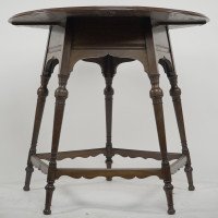 Collinson & Lock, Style of E W Godwin Pair of Aesthetic Movement Circular Tables - Thumbnail 2