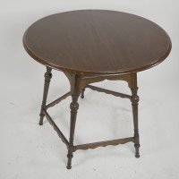 Collinson & Lock, Style of E W Godwin Pair of Aesthetic Movement Circular Tables - Thumbnail 4