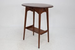 Liberty and Co. an Arts Crafts Oak Oval Top Side Table - Thumbnail 6