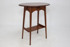 Liberty and Co. an Arts Crafts Oak Oval Top Side Table - Thumbnail 8