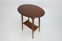 Liberty & Co., An Arts Crafts Oak Oval Top Side Table - Thumbnail 10