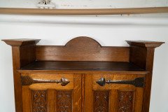 Shapland and Petter. A quality Glasgow style Arts and Crafts oak Hall cupboard - Thumbnail 22