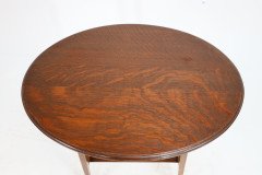 Liberty and Co. an Arts Crafts Oak Oval Top Side Table - Thumbnail 11