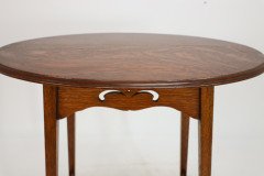 Liberty and Co. an Arts Crafts Oak Oval Top Side Table - Thumbnail 13