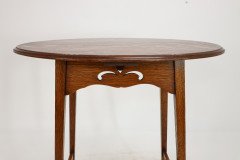 Liberty & Co., An Arts Crafts Oak Oval Top Side Table - Thumbnail 14
