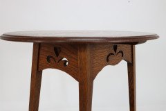 Liberty & Co., An Arts Crafts Oak Oval Top Side Table - Thumbnail 17