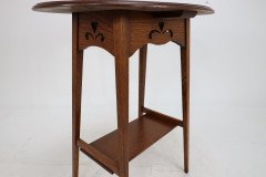 Liberty and Co. an Arts Crafts Oak Oval Top Side Table - Thumbnail 18
