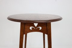 Liberty & Co., An Arts Crafts Oak Oval Top Side Table - Thumbnail 20