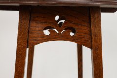 Liberty & Co., An Arts Crafts Oak Oval Top Side Table - Thumbnail 21