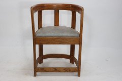 A Pair of Scottish School Armchairs of Barrell Form - Thumbnail 6