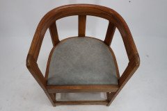 A Pair of Scottish School Armchairs of Barrell Form - Thumbnail 12