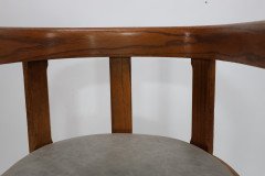 A Pair of Scottish School Armchairs of Barrell Form - Thumbnail 15