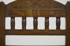 A Pair of Substantial Gothic Revival Oak Hall Chairs with Period Tiles - Thumbnail 12