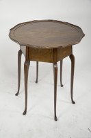 W J Neatby a Pair of Arts & Crafts Mahogany Side Tables with Inlaid Floral Tops - Thumbnail 5