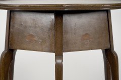 W J Neatby a Pair of Arts & Crafts Mahogany Side Tables with Inlaid Floral Tops - Thumbnail 19