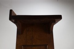 Wylie and Lochhead (attributed). an Arts & Crafts Oak Bookcase with Ying- Yang Detail to the Top & Adjustable Shelves - Thumbnail 8