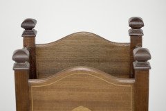 W J Neatby a Pair of Arts & Crafts Mahogany Side Tables with Inlaid Floral Tops - Thumbnail 22