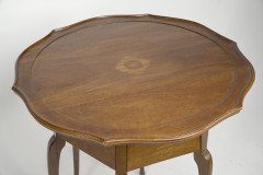 W J Neatby a Pair of Arts & Crafts Mahogany Side Tables with Inlaid Floral Tops - Thumbnail 27
