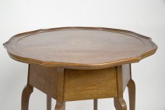 W J Neatby a Pair of Arts & Crafts Mahogany Side Tables with Inlaid Floral Tops - Thumbnail 28