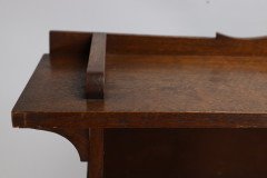 Wylie and Lochhead (attributed). an Arts & Crafts Oak Bookcase with Ying- Yang Detail to the Top & Adjustable Shelves - Thumbnail 15