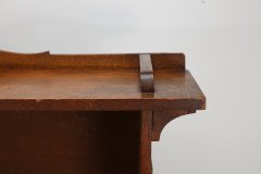 Wylie and Lochhead (attributed). an Arts & Crafts Oak Bookcase with Ying- Yang Detail to the Top & Adjustable Shelves - Thumbnail 17