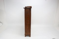 Wylie and Lochhead (attributed). an Arts & Crafts Oak Bookcase with Ying- Yang Detail to the Top & Adjustable Shelves - Thumbnail 4