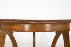 Gustave Serrurier- Bovy Style, an Oak Secessionist Side Table with Octagonal Top - Thumbnail 8