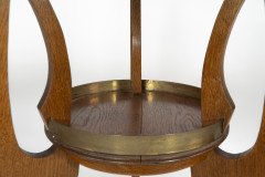 Gustave Serrurier- Bovy Style, an Oak Secessionist Side Table with Octagonal Top - Thumbnail 10